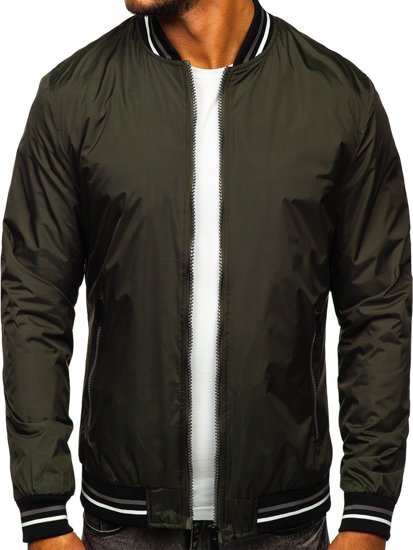 Chaqueta bomber de entretiempo para hombre color caqui Bolf 6523