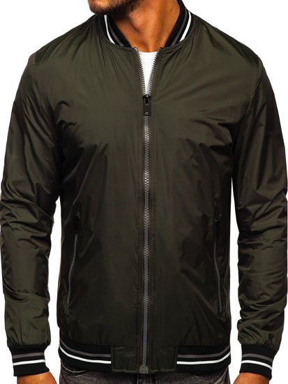 Chaqueta bomber de entretiempo para hombre color caqui Bolf 6523