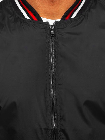 Chaqueta bomber de entretiempo para hombre negro 8M96