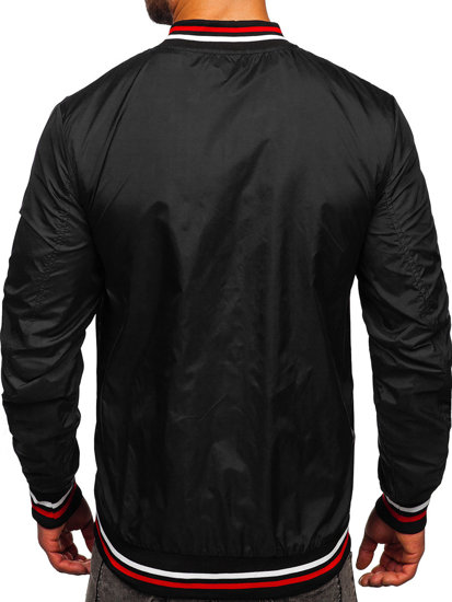 Chaqueta bomber de entretiempo para hombre negro 8M96