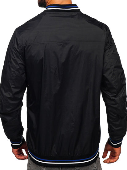 Chaqueta bomber de entretiempo para hombre negro Bolf 7147