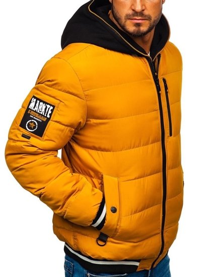 Chaqueta bomber de invierno para hombre camel Bolf 5892