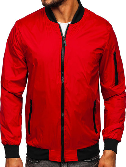 Chaqueta bomber de transición para hombre Rojo Bolf 5M708