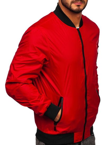 Chaqueta bomber de transición para hombre Rojo Bolf 5M708