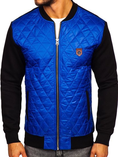 Chaqueta de entretiempo bomber para hombre azul Bolf 2569-2