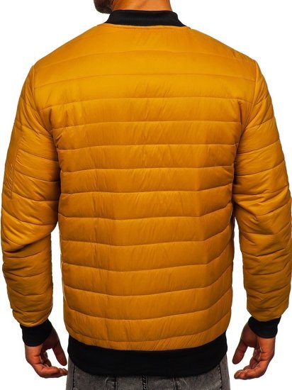 Chaqueta de entretiempo bomber para hombre camel Bolf MY-02