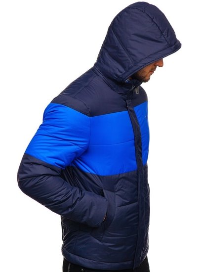 Chaqueta de entretiempo deportiva para hombre azul oscuro Bolf 1982