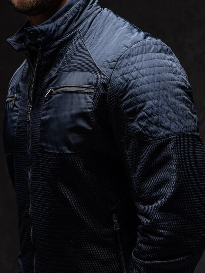 Chaqueta de entretiempo para hombre azul oscuro Bolf 1702A1