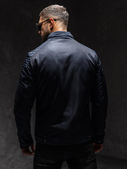 Chaqueta de entretiempo para hombre azul oscuro Bolf 1702A1