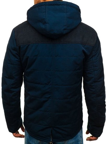 Chaqueta de entretiempo para hombre azul oscuro Bolf 1815