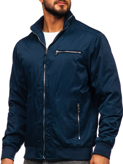 Chaqueta de entretiempo para hombre azul oscuro Bolf 5M3106