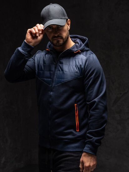 Chaqueta de entretiempo para hombre azul oscuro Bolf KS2232A1