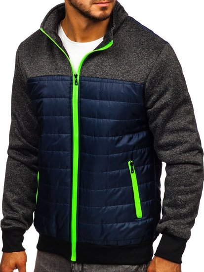 Chaqueta de entretiempo para hombre azul oscuro Bolf TY38