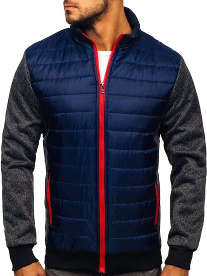 Chaqueta de entretiempo para hombre azul oscuro Bolf TY50