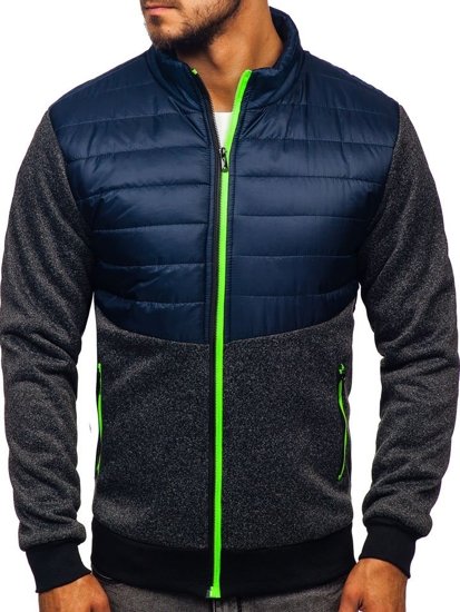 Chaqueta de entretiempo para hombre azul oscuro Bolf TY51