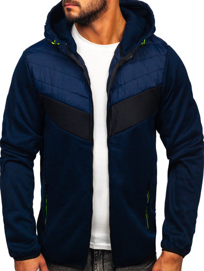 Chaqueta de entretiempo para hombre azul oscuro-verde Bolf BKS2153