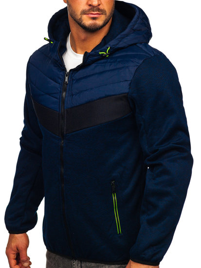 Chaqueta de entretiempo para hombre azul oscuro-verde Bolf BKS2153