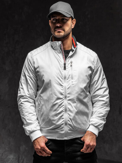 Chaqueta de entretiempo para hombre blanco Bolf 1907A1