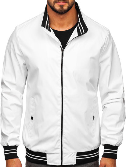 Chaqueta de entretiempo para hombre blanco Bolf 7345