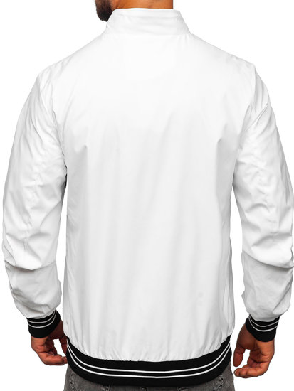 Chaqueta de entretiempo para hombre blanco Bolf 7345