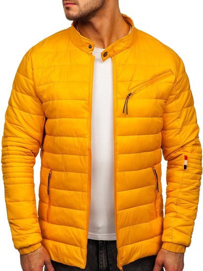 Chaqueta de entretiempo para hombre color amarillo Denley M13006