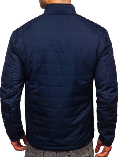 Chaqueta de entretiempo para hombre color azul oscuro Bolf 2060