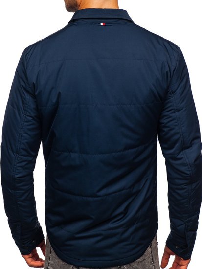 Chaqueta de entretiempo para hombre color azul oscuro Bolf 2068