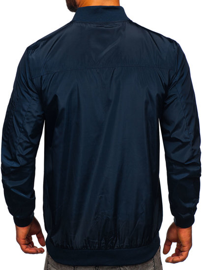 Chaqueta de entretiempo para hombre color azul oscuro Bolf W3908