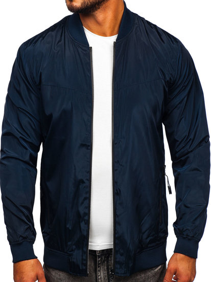 Chaqueta de entretiempo para hombre color azul oscuro Bolf W3909