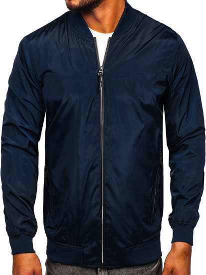 Chaqueta de entretiempo para hombre color azul oscuro Bolf W3909