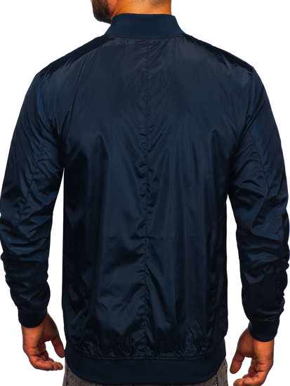 Chaqueta de entretiempo para hombre color azul oscuro Bolf W3909