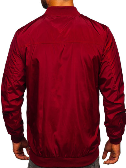 Chaqueta de entretiempo para hombre color burdeos Bolf W3908