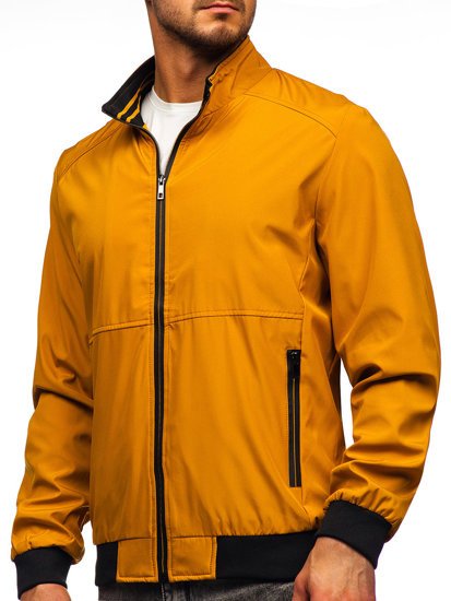 Chaqueta de entretiempo para hombre color camel Bolf 6782