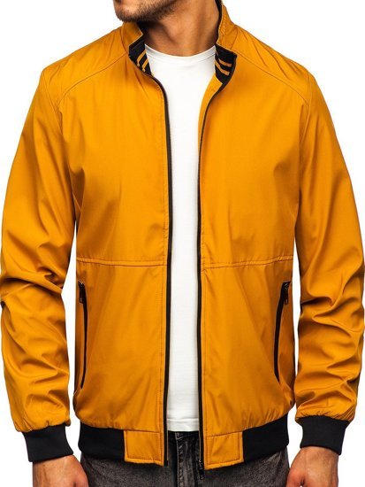 Chaqueta de entretiempo para hombre color camel Bolf 6782