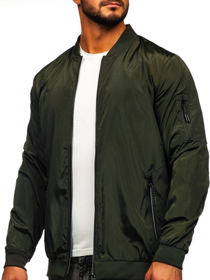 Chaqueta de entretiempo para hombre color caqui Bolf W3908