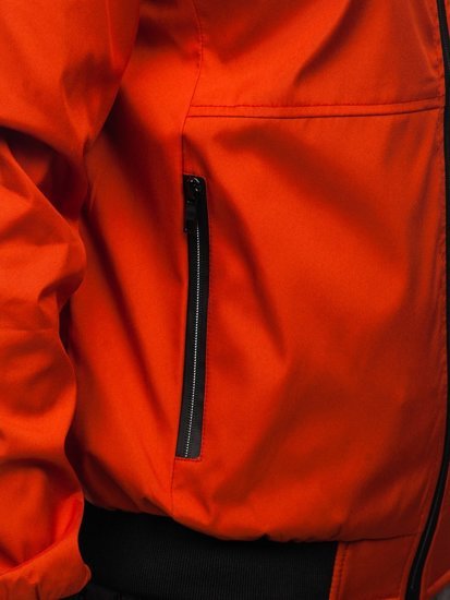 Chaqueta de entretiempo para hombre color naranja Bolf 6782