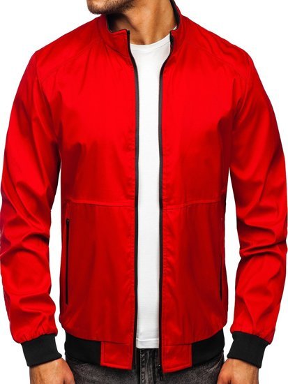 Chaqueta de entretiempo para hombre color rojo Bolf 6782