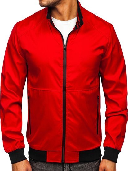 Chaqueta de entretiempo para hombre color rojo Bolf 6782