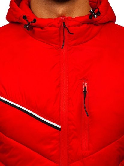 Chaqueta de entretiempo para hombre color rojo Denley M13008