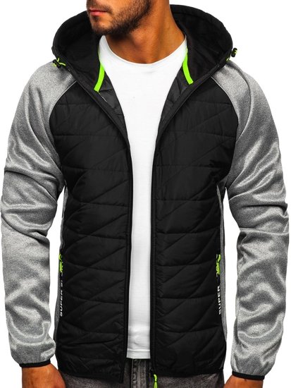 Chaqueta de entretiempo para hombre gris Bolf KS2145