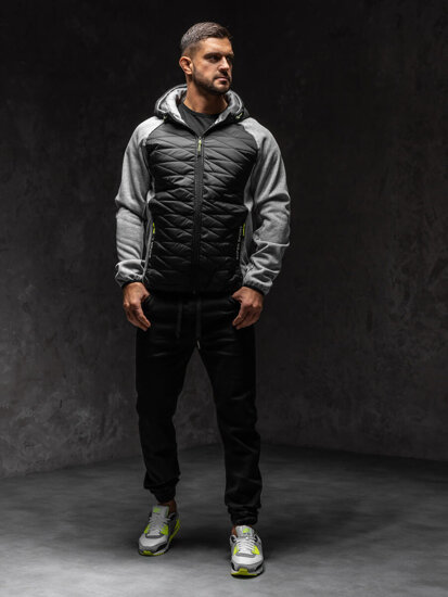 Chaqueta de entretiempo para hombre gris Bolf KS2145