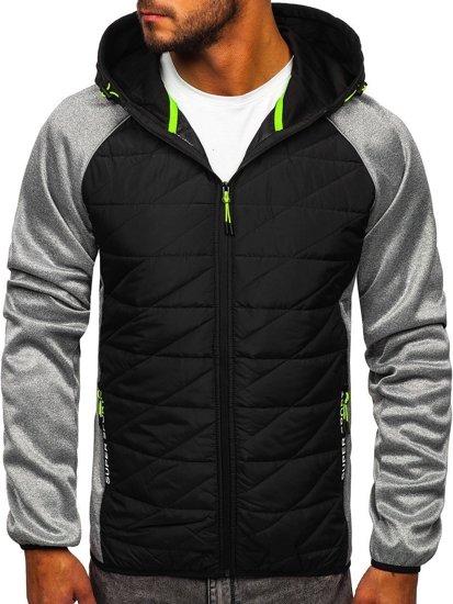 Chaqueta de entretiempo para hombre gris Bolf KS2145