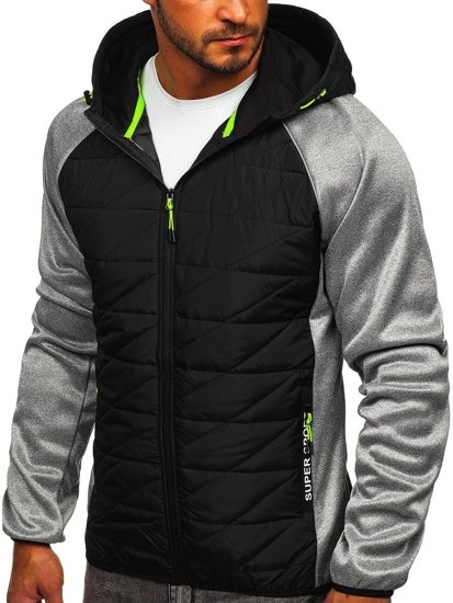 Chaqueta de entretiempo para hombre gris Bolf KS2145