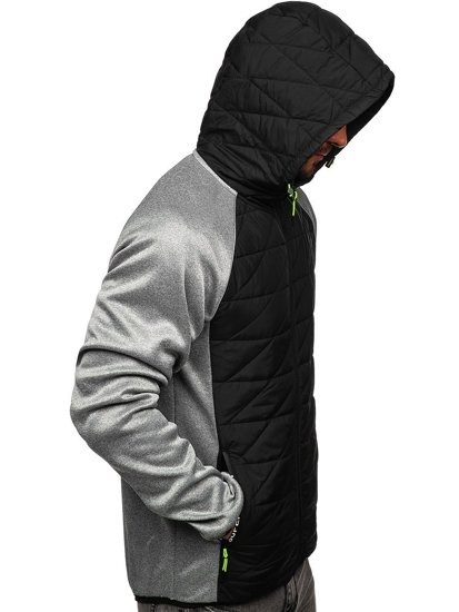 Chaqueta de entretiempo para hombre gris Bolf KS2145