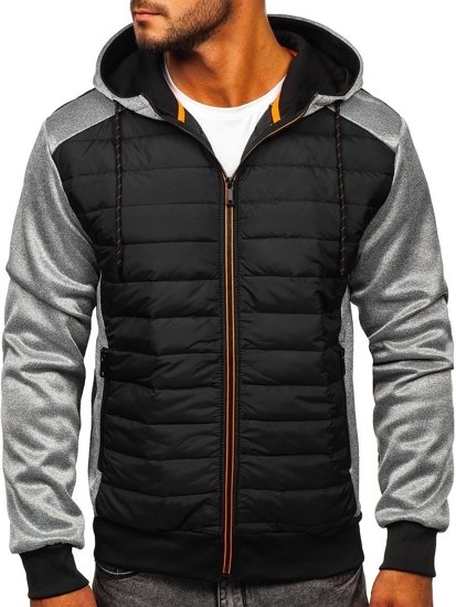 Chaqueta de entretiempo para hombre gris Bolf KS2146