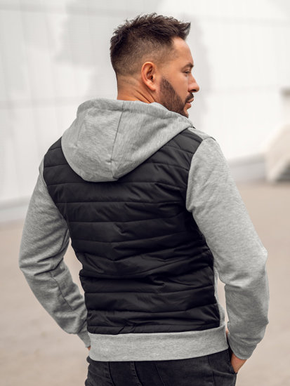 Chaqueta de entretiempo para hombre gris Bolf KS2149