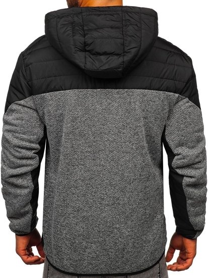 Chaqueta de entretiempo para hombre gris Bolf KS2158