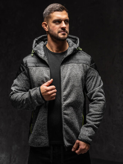 Chaqueta de entretiempo para hombre gris Bolf KS2158