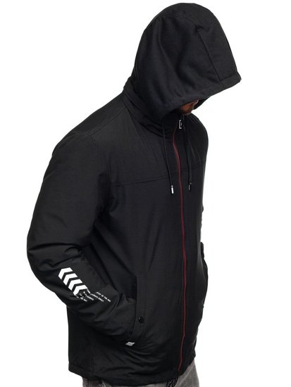 Chaqueta de entretiempo para hombre negra Bolf 5985