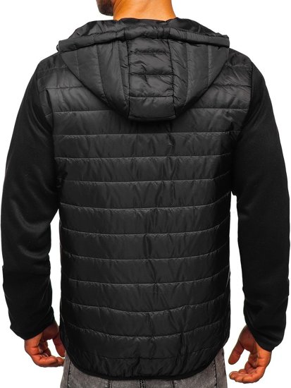 Chaqueta de entretiempo para hombre negra Bolf TY12